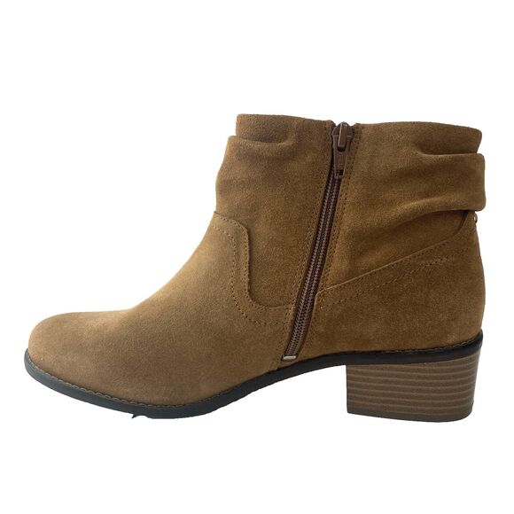 Womens Vionic Size 9.5 Boots Brown Suede Slouch Ankle Weather Resistant Comfort - Picture 6 of 12